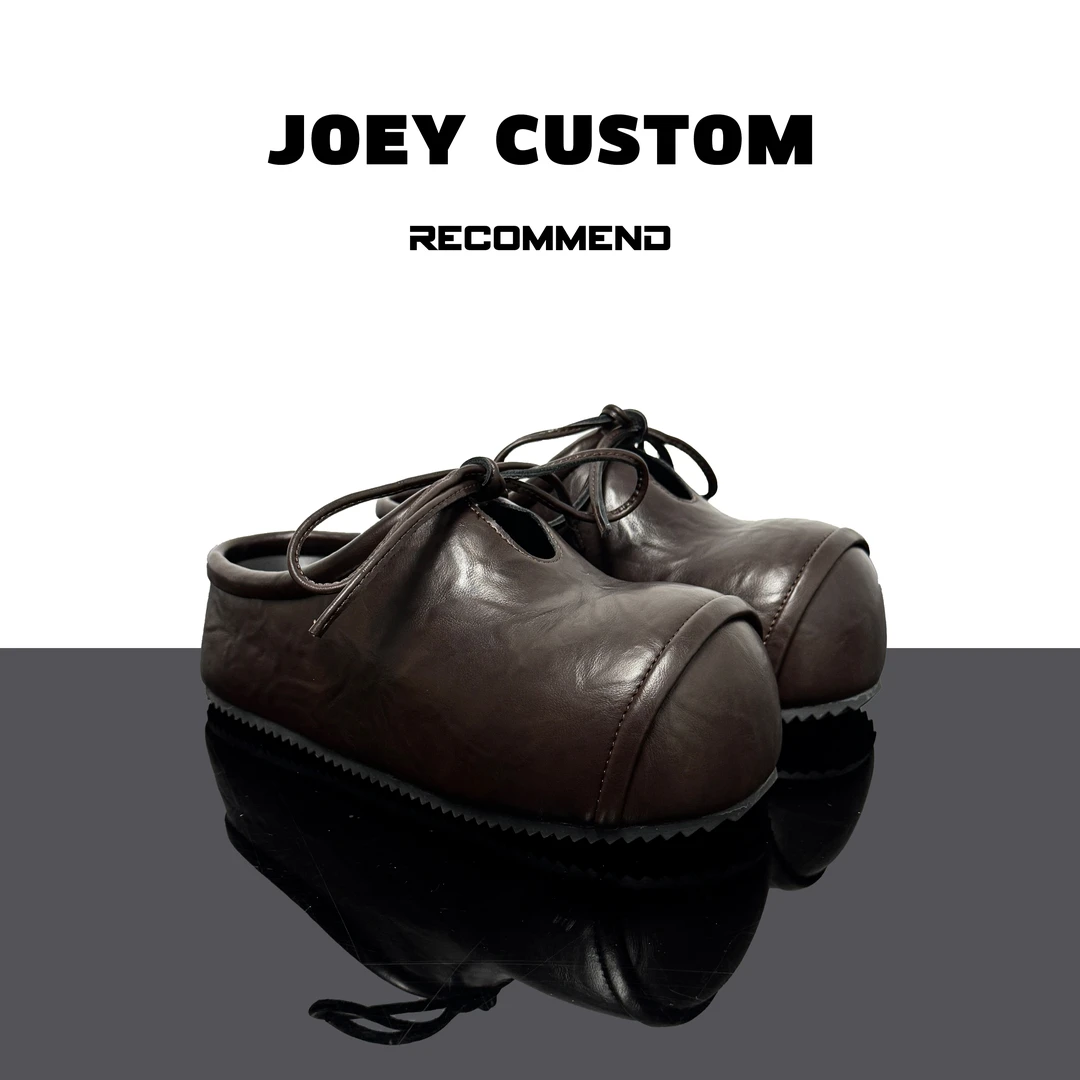 JOEY | 【珍珠奶茶】秋季上新呆萌猪鼻子拖女款甜酷韩版潮鞋 6995-3