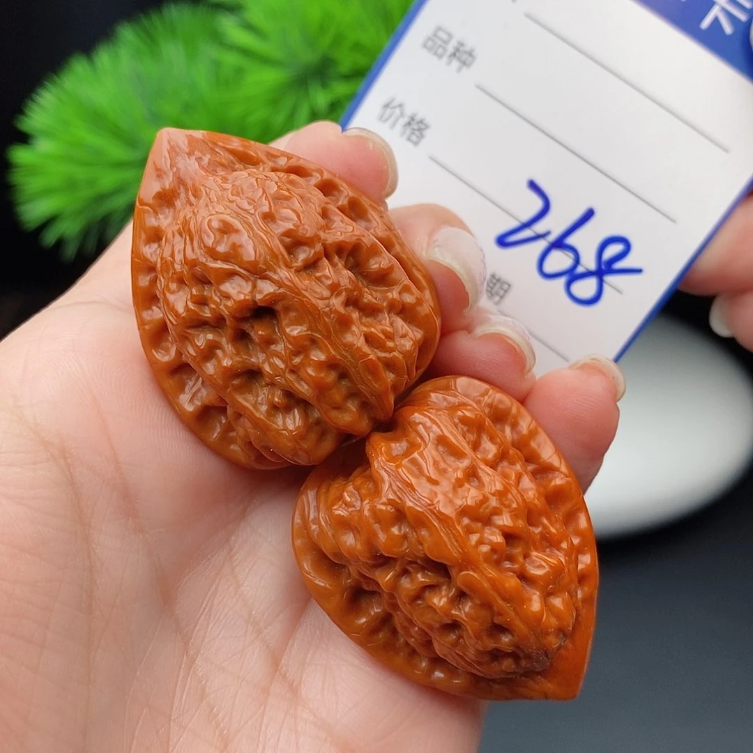 文玩核桃把件32鸡心268