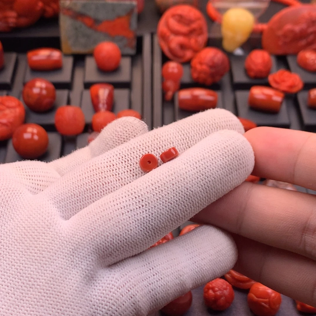 南红玛瑙未镶嵌【传仁】川料原矿满色满肉精工直切隔片6mm