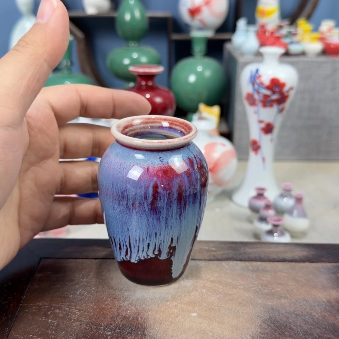 陶瓷手工小花器摆件