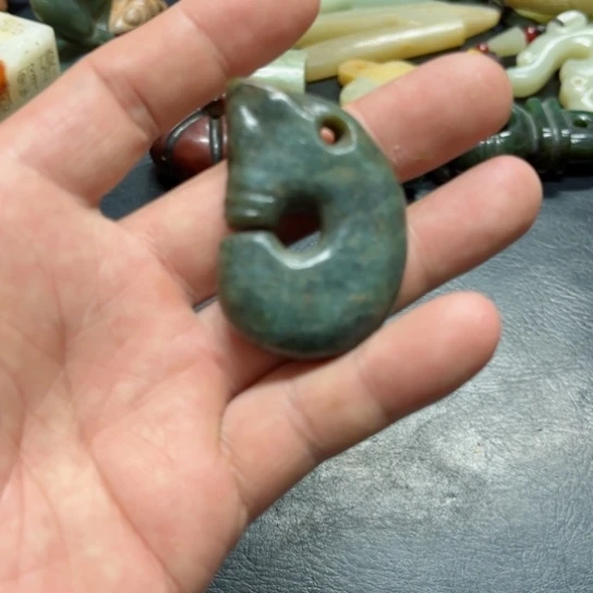 吊坠白玉菩提把件