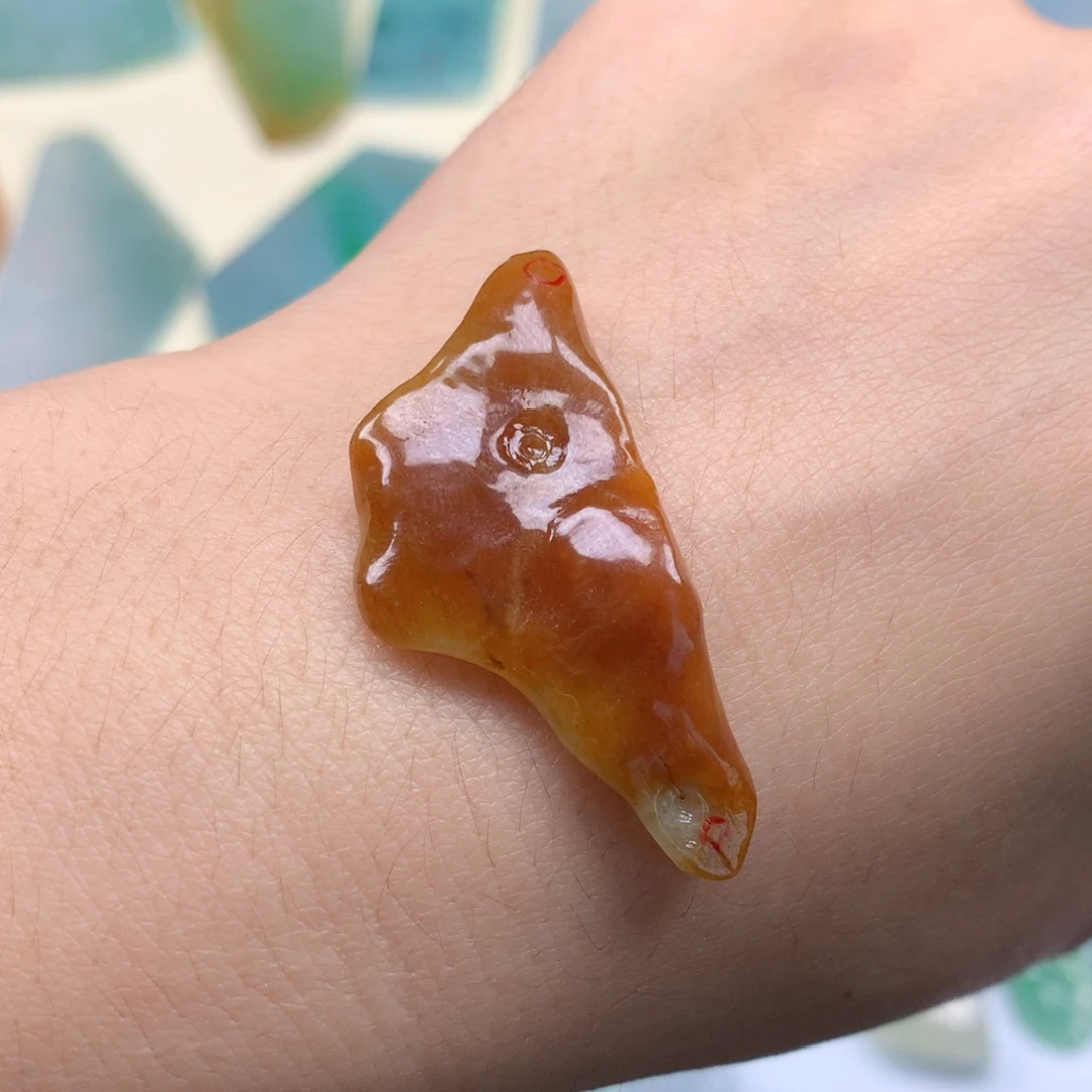 翡翠未镶嵌颈饰天然缅甸翡翠包邮包绳子包绳子