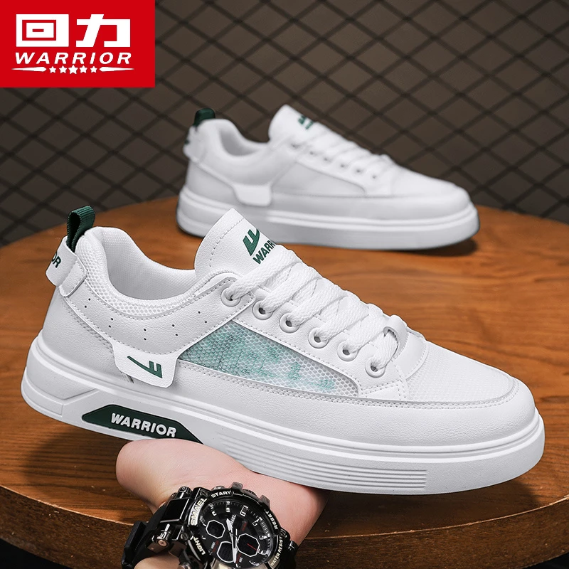 回力透气小白鞋男款夏季厚底防滑运动板鞋子男生通勤旅游休闲潮鞋
