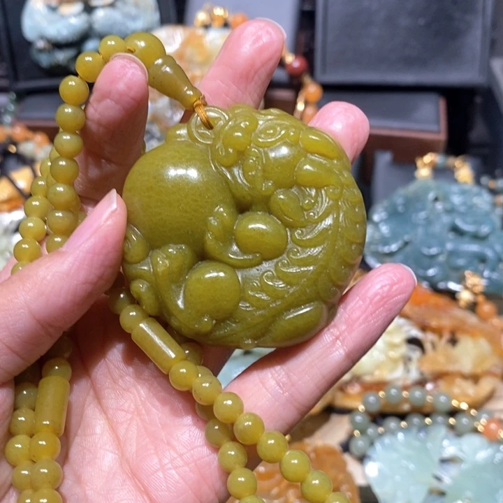 岫玉毛衣链未镶嵌