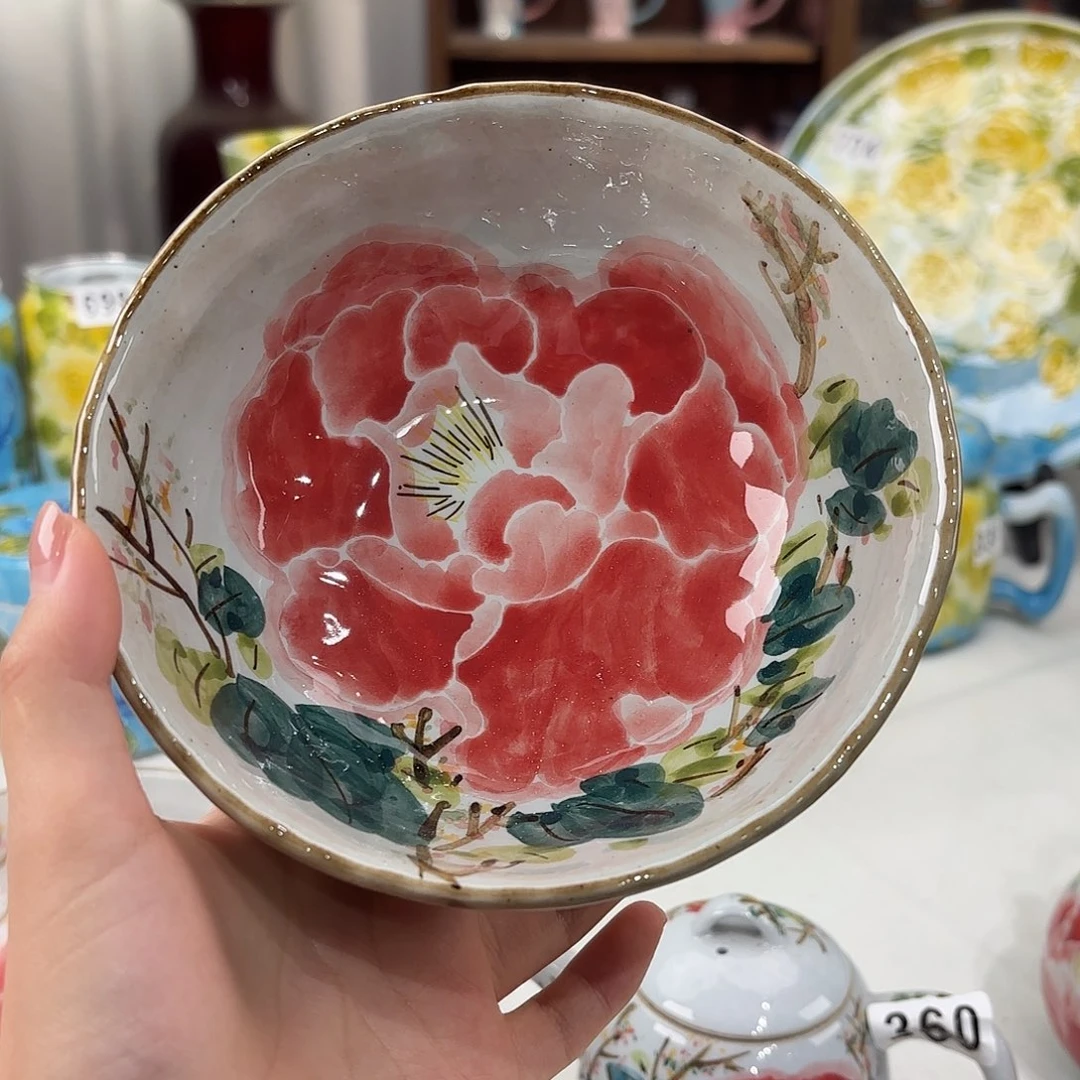 景德镇手绘高温釉下彩陶瓷茶具