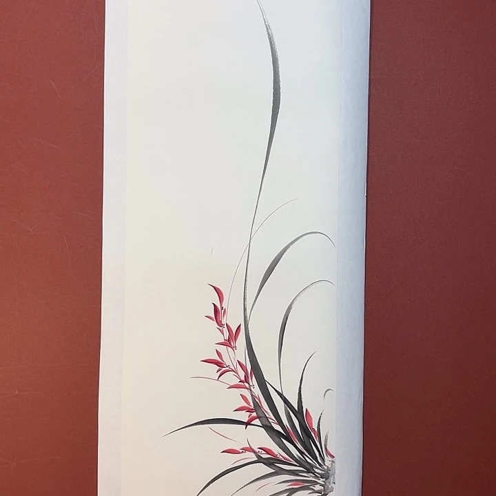 国画听兰老师花鸟