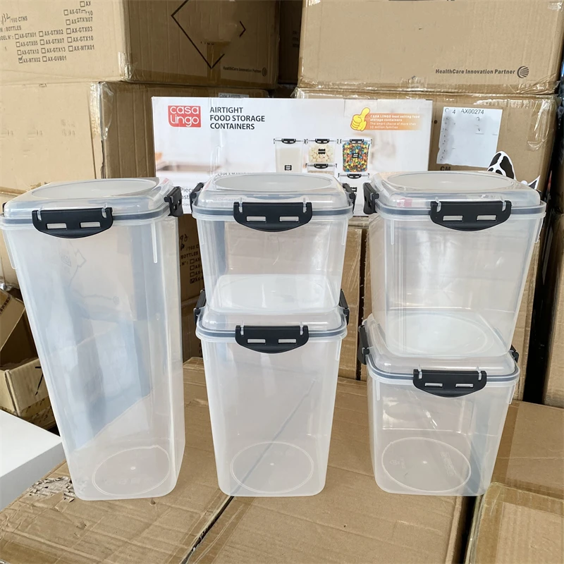 【达沃专属】密封收纳罐套装！五谷杂粮收纳盒透明塑料收纳罐
