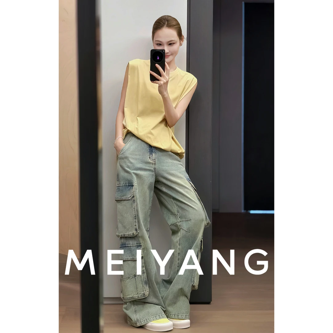 美洋MEIYANG 盐渍牛仔裤 立体工业诗！斜纹工装【大60现货】-周四