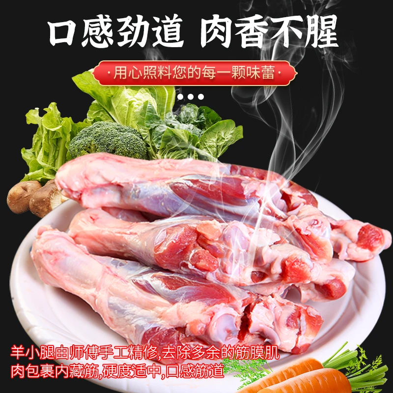 内蒙古草原散养羔羊小腿