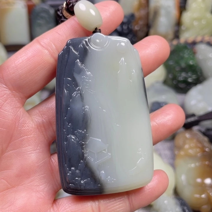 和田玉未镶嵌挂件