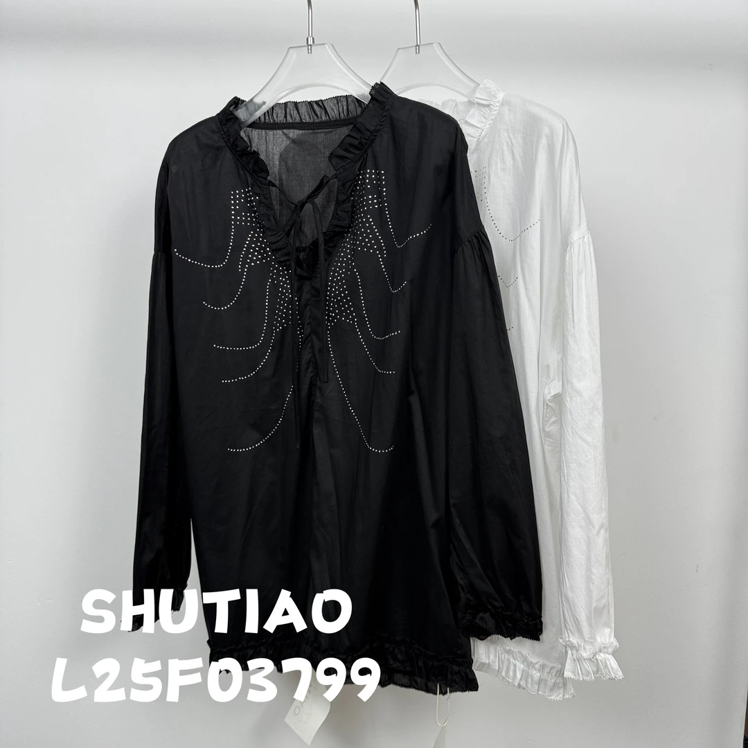 【SHUTIAO】2025夏季：新款小众设计款衬衫L25F03799