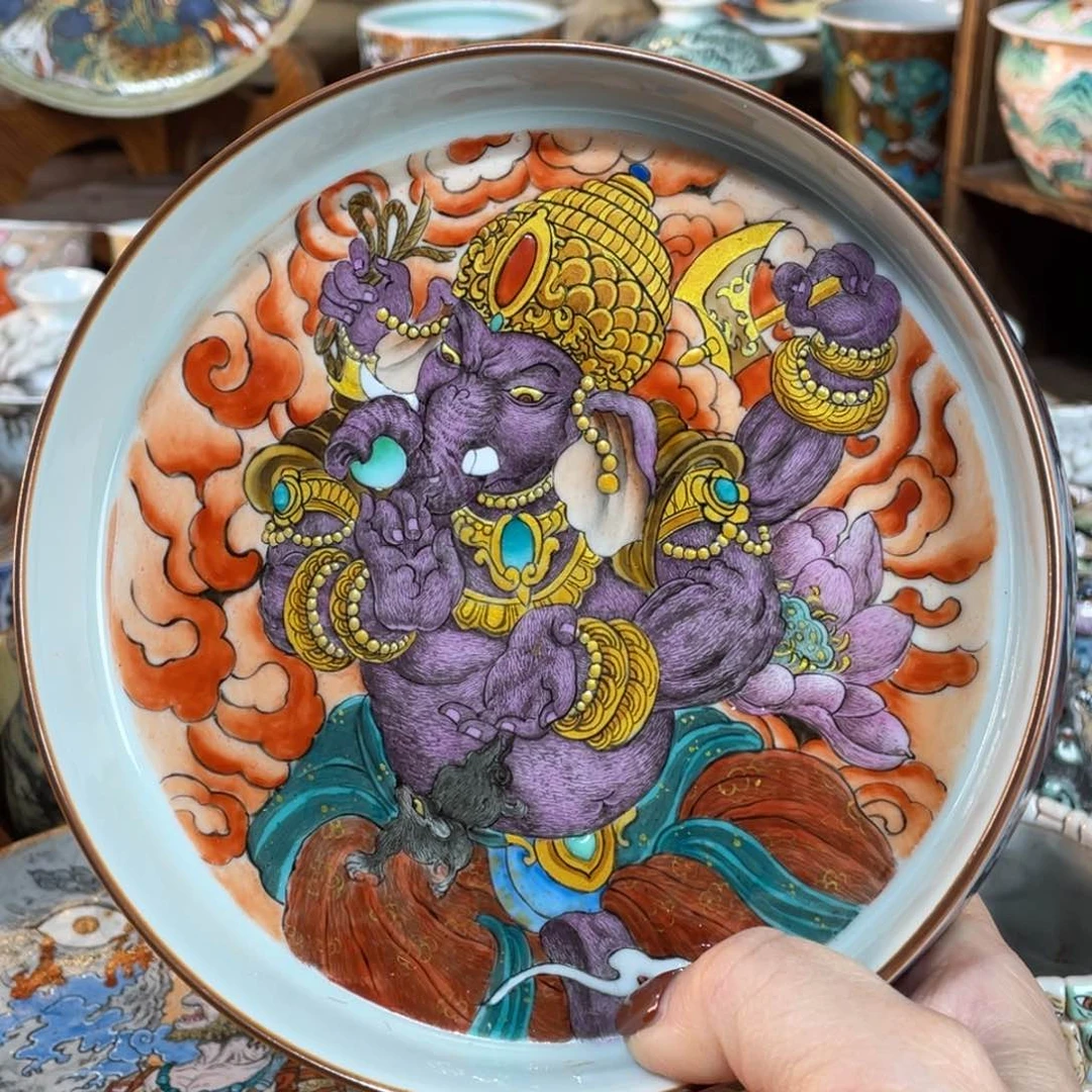 【闪购商品】象神壶承 唐卡艺术