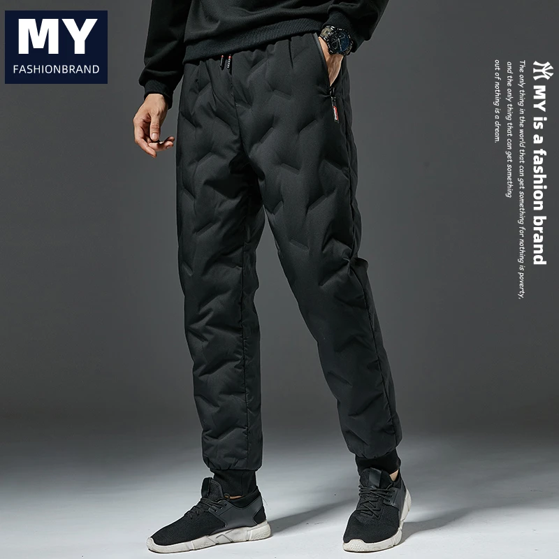 羽绒裤冬季新款时尚潮流秋冬款保暖休闲户外防寒长裤