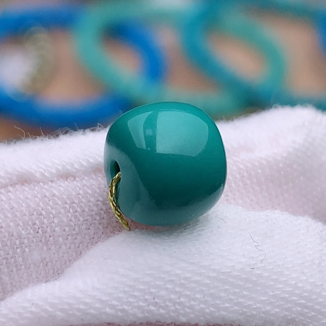 未镶嵌绿松石珠宝奇石8.3✖️7.4mm