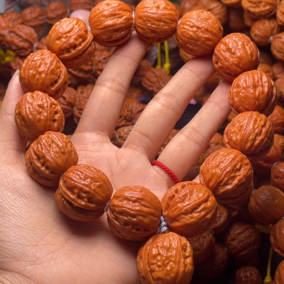 文玩核桃手串盐****竖纹足球