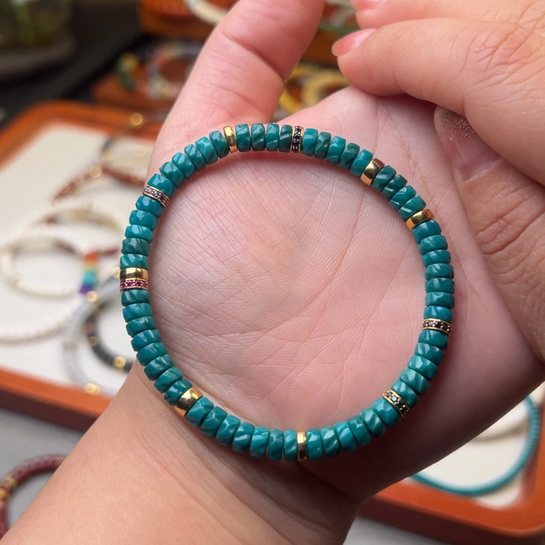 绿松石未镶嵌手链