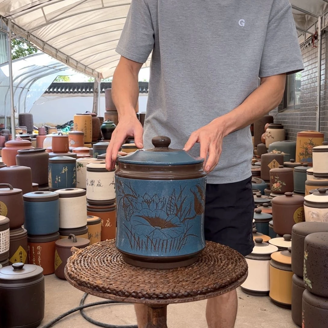 紫砂茶叶罐8 饼茶叶罐