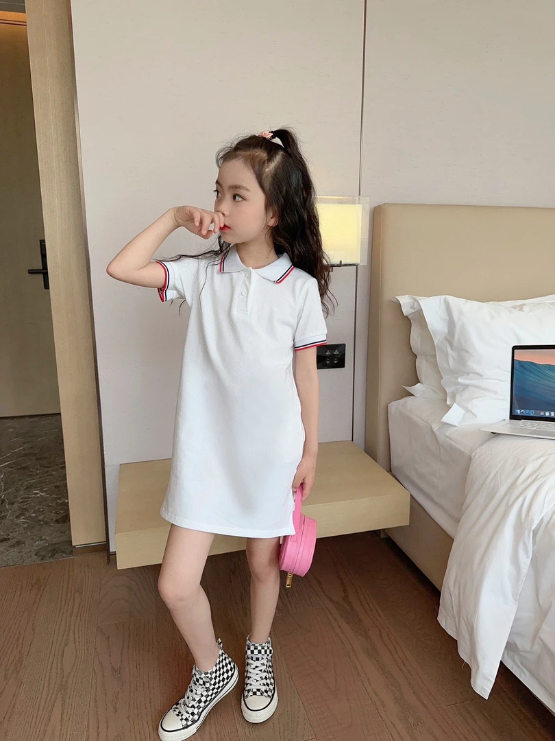 38【Polo裙】儿童休闲时尚夏季Polo裙子翻领翻领