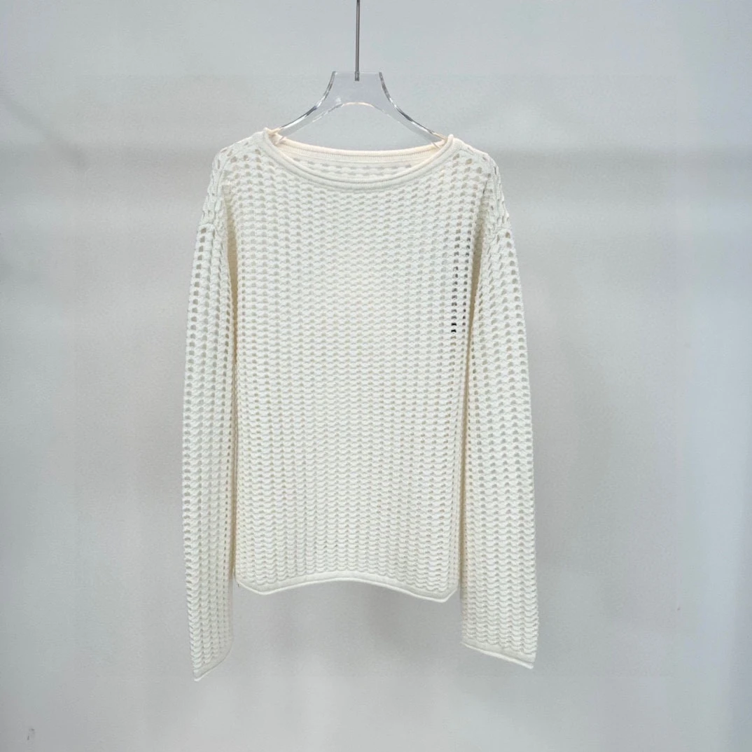 春新款宽松显瘦镂空慵懒风百搭针织衫上衣女40228053