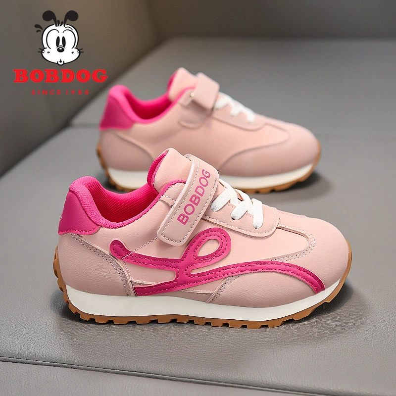 巴布豆童鞋女童运动鞋秋季新款6-12岁小女孩鞋子中小童儿童阿甘鞋