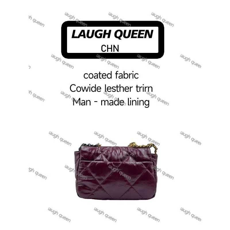 Laugh Queen手工打造真皮女士包时尚横A0A06油红色