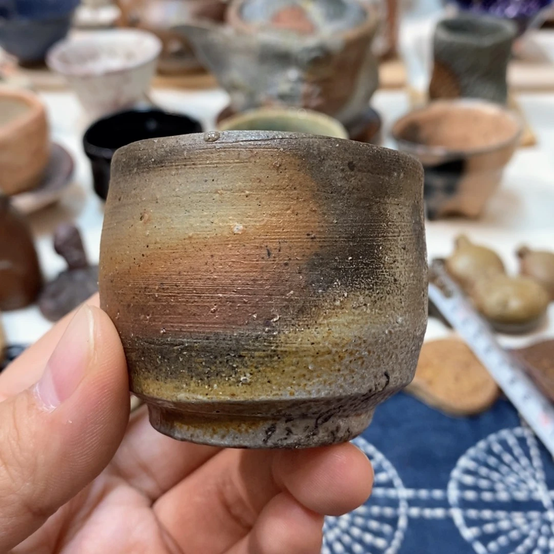 柴烧侘寂粗陶茶具