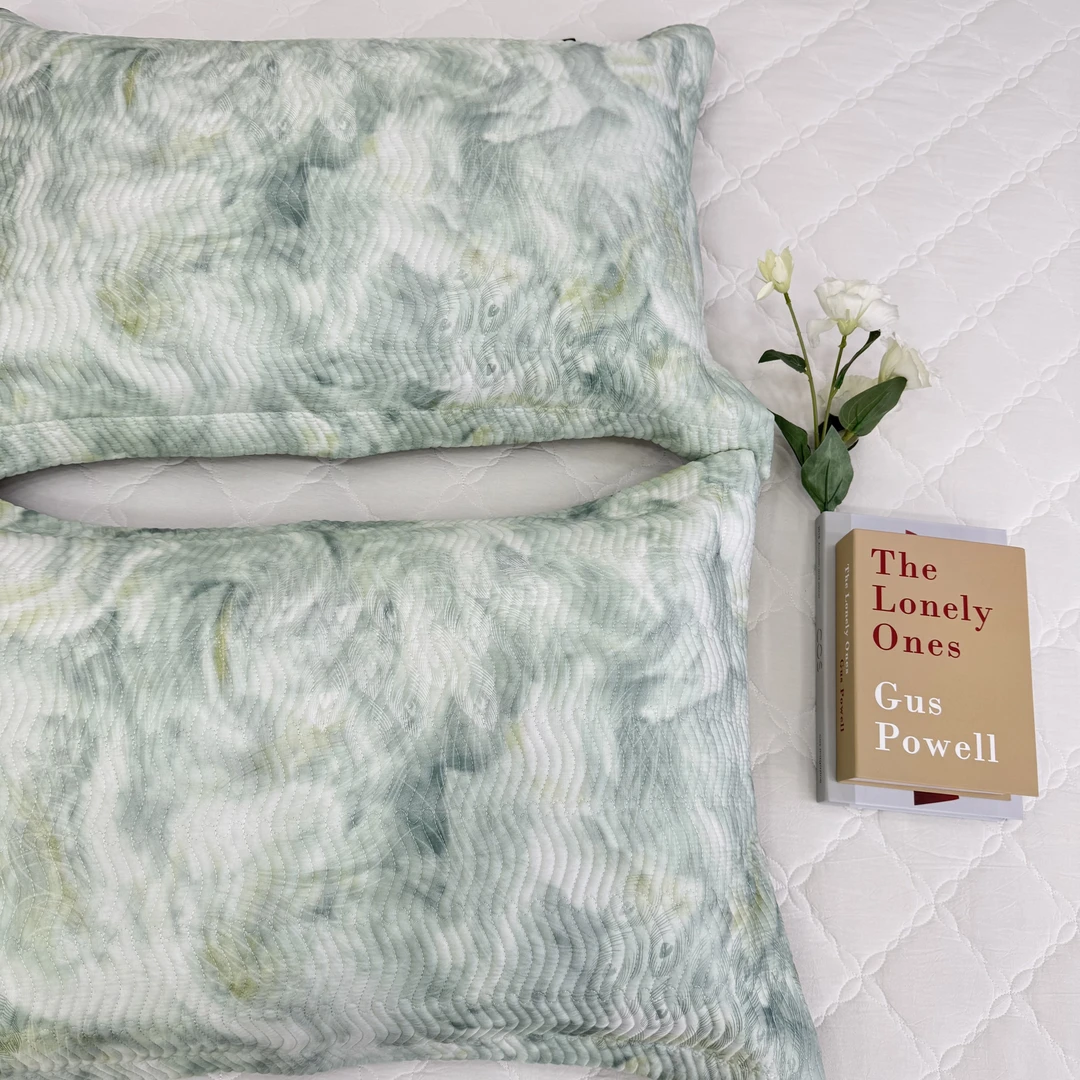 【慕夏-黑标枕套】高端轻奢50支天丝 莱赛尔活性印花加厚枕套一对