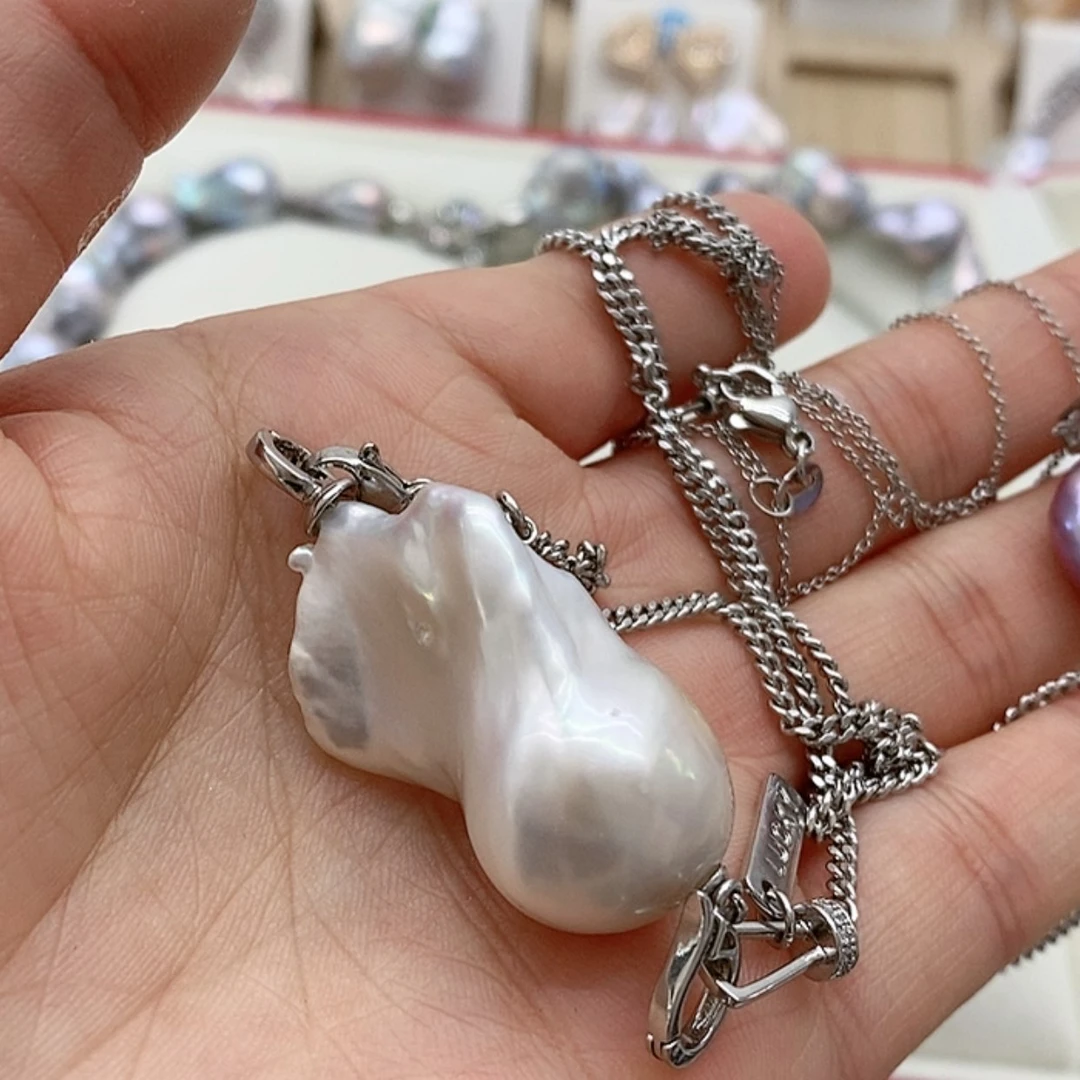 【闪购商品】淡水珍珠耳饰银S925镶嵌盈