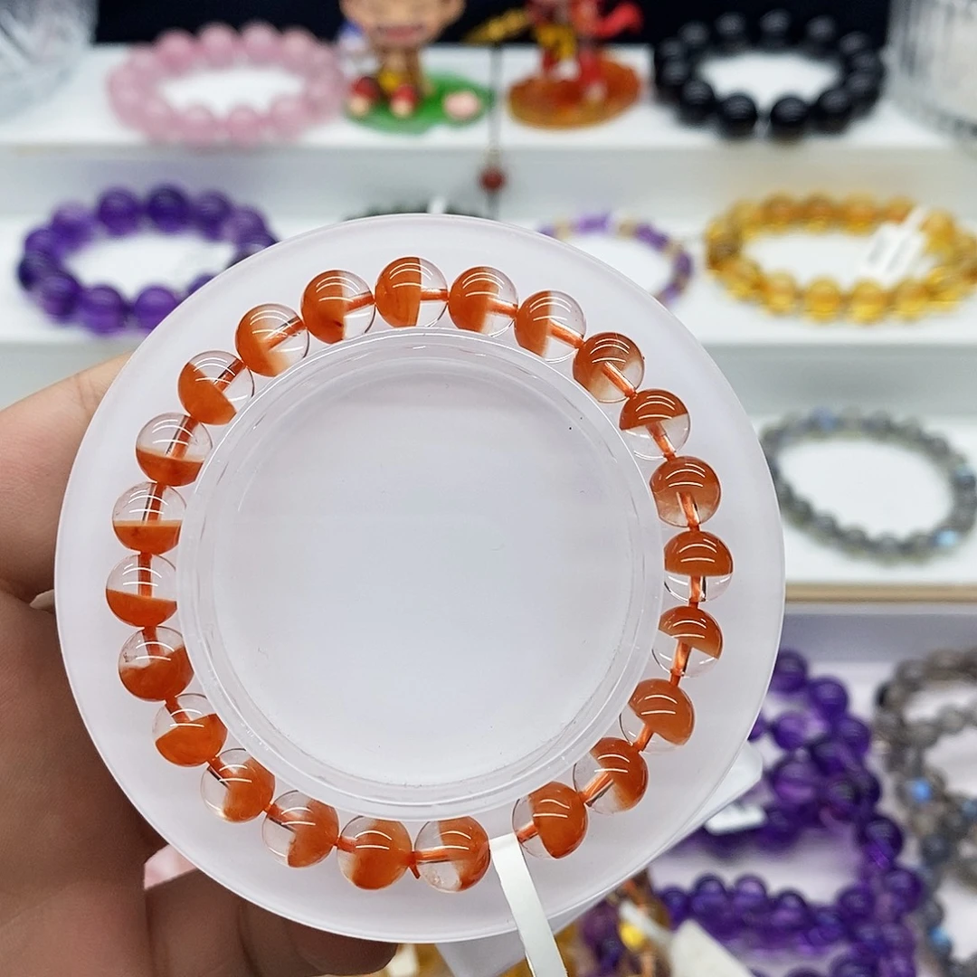 手串未镶嵌水晶红兔毛