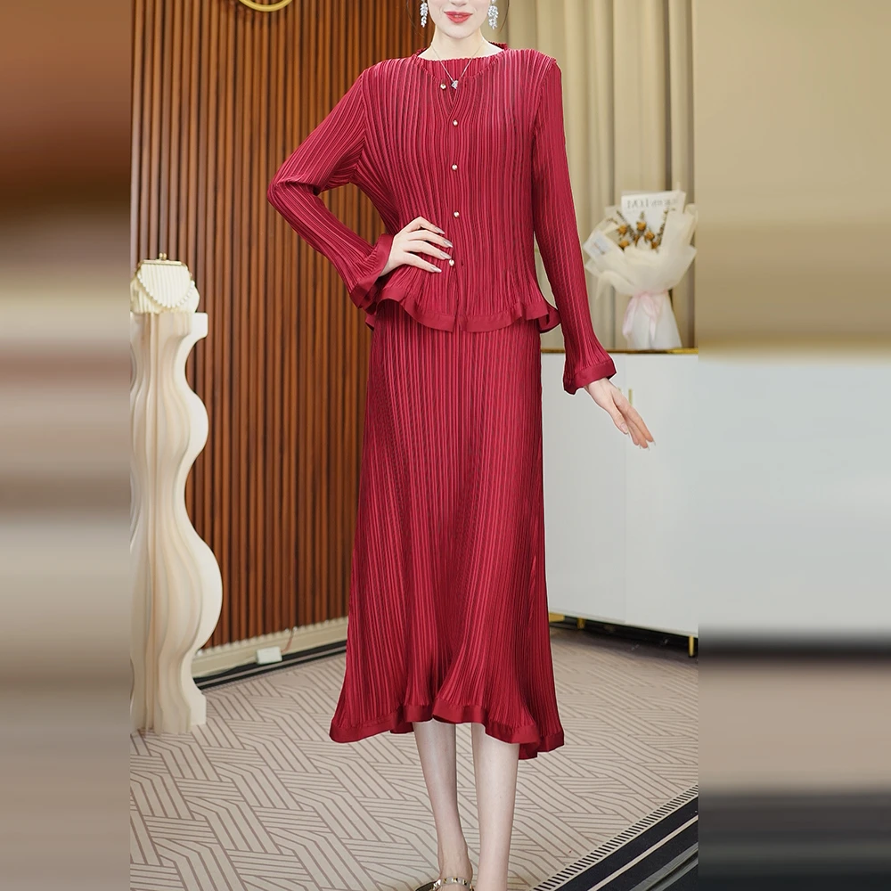 2026新款时尚套装裙女简约大方背心裙单排扣衬衫外套高级感两件套