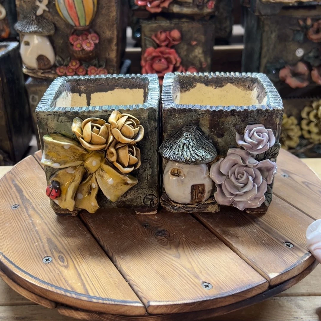 红陶青藤多肉花盆