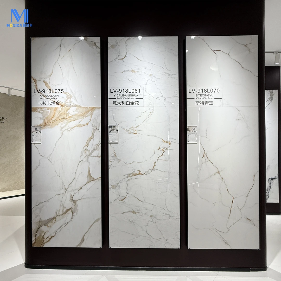 900x1800亮面岩板奢石简约现代适用于地面墙面全屋通铺