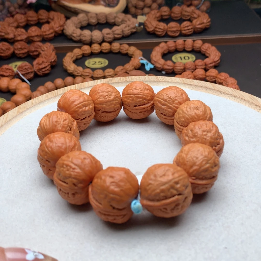 文玩核桃手串凹底屁桃