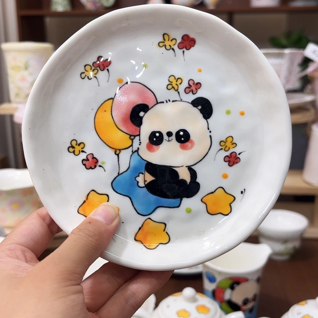 手绘创意高温釉下彩陶瓷