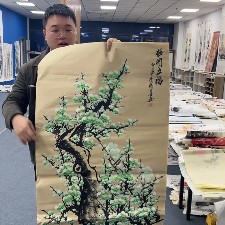 国画纯手绘作品宣纸