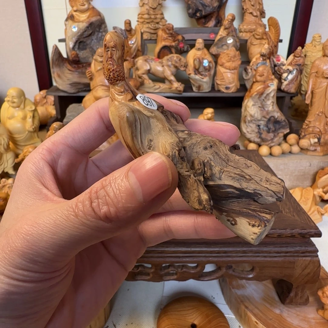 崖柏小木匠艺雕一物一拍