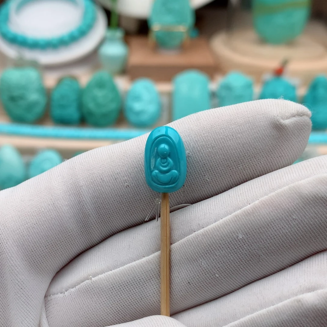 绿松石珠宝奇石未镶嵌重：1克