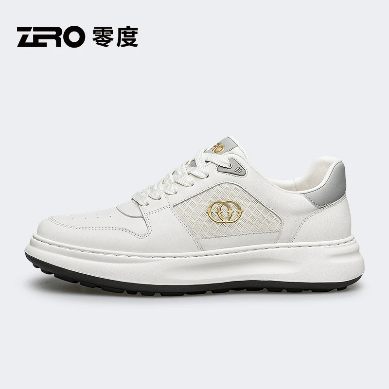 ZRO零度男士时尚百搭厚底休闲板鞋夏季低帮增高真皮潮流潮鞋51605