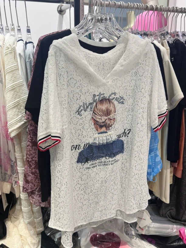 52969 高品质面料夏款大码女装上衣