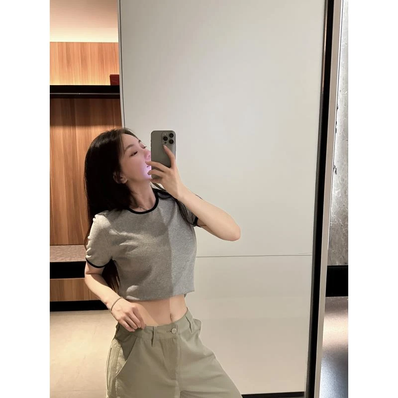 BETTER JOELAY-小版【山上云下】时尚百搭短袖T恤休闲风KH3005