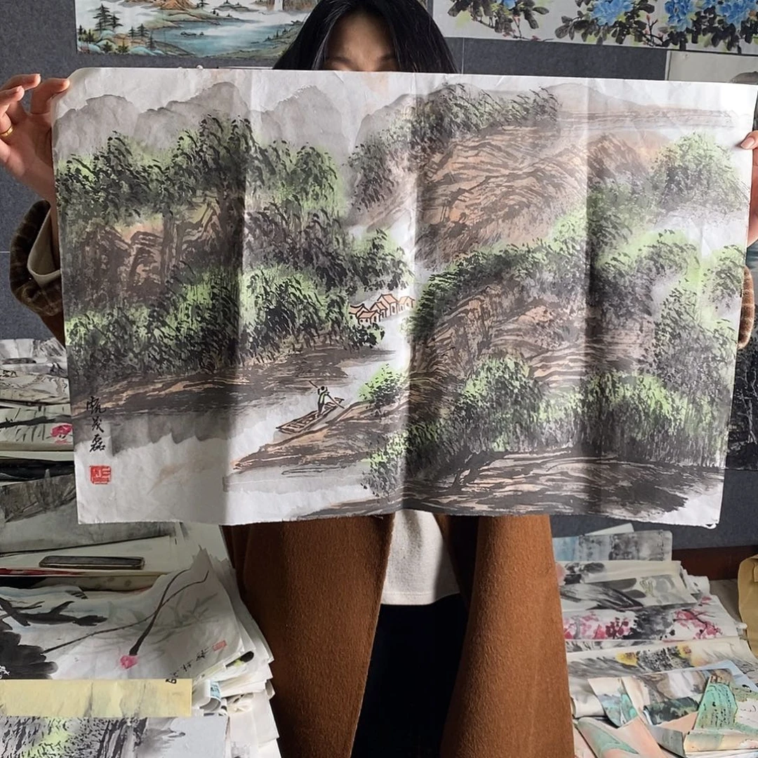 国画手写手绘国画作品8