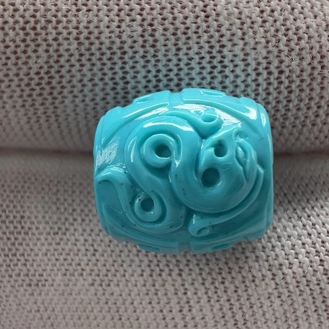 绿松石未镶嵌博古珠10.5