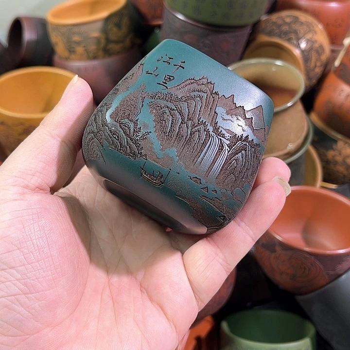 茶杯紫砂全手工紫砂主人杯