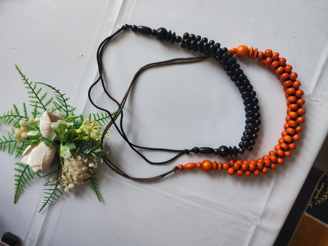 【天子坊】毛衣链长款鸡油黄民族风男女通用黑色