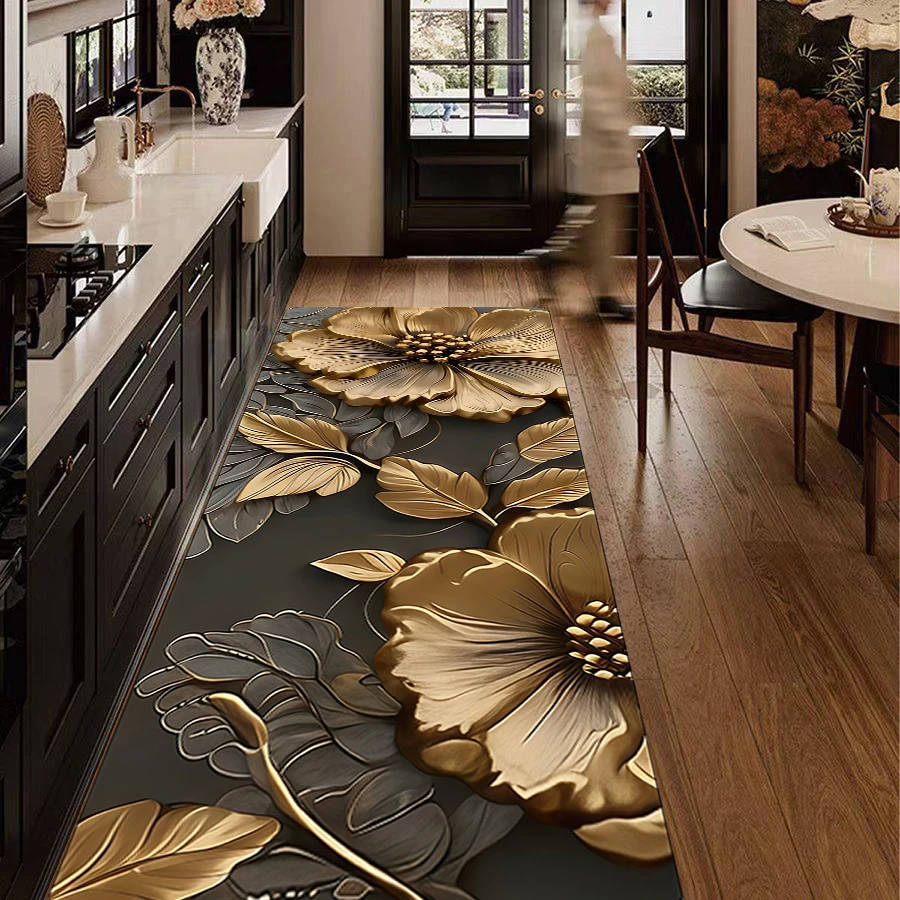 X314-8【60*200cm】硅藻泥阳台飘窗床边地垫移门长条吸水地毯门垫