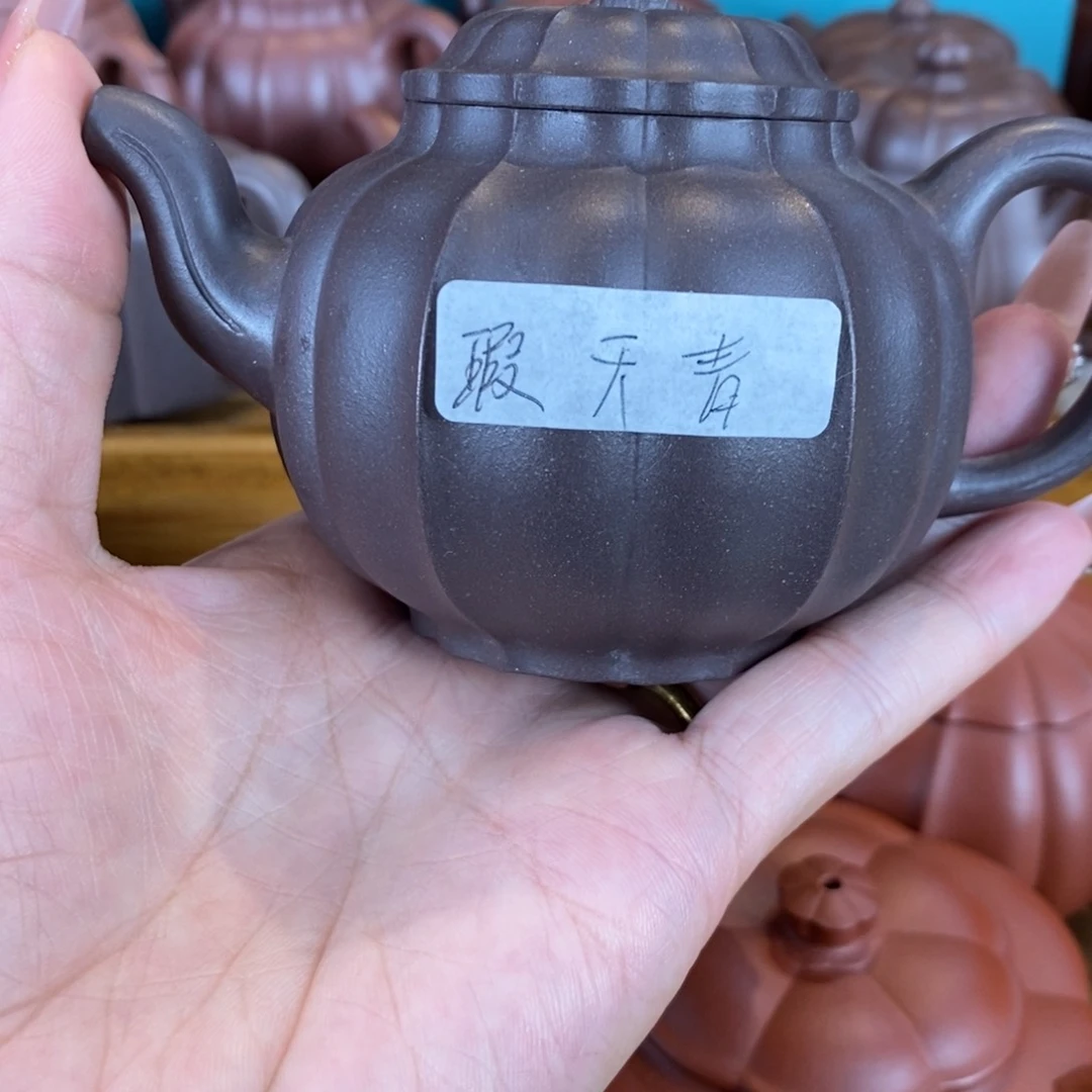 茶壶紫砂原矿泥料手工壶直播间
