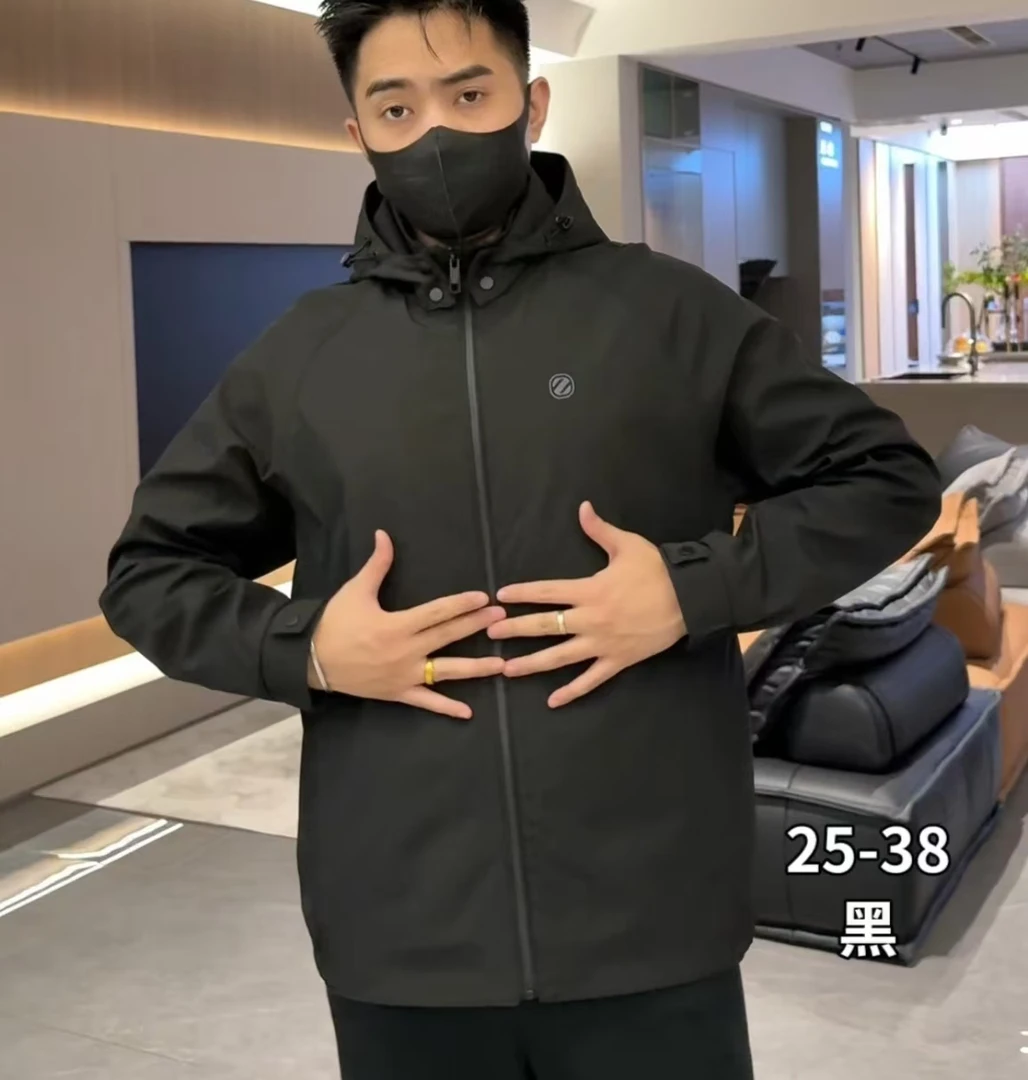 25-38可脱卸帽男士时尚休闲夹克外套户外潮款