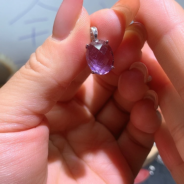 颈饰水晶银S925镶嵌水晶
