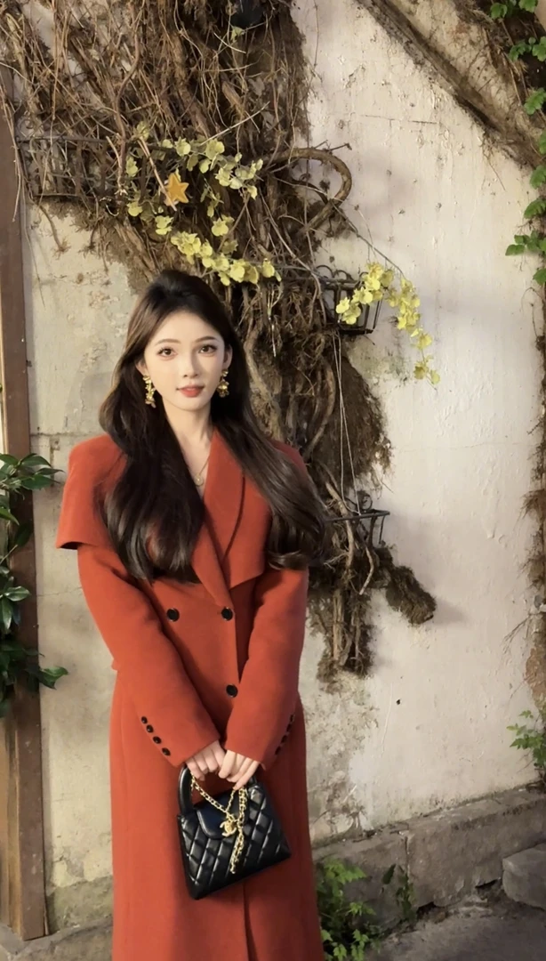 JOJO STUDIO「富家千金」可拆卸斗篷气质新款大衣XMZH2256