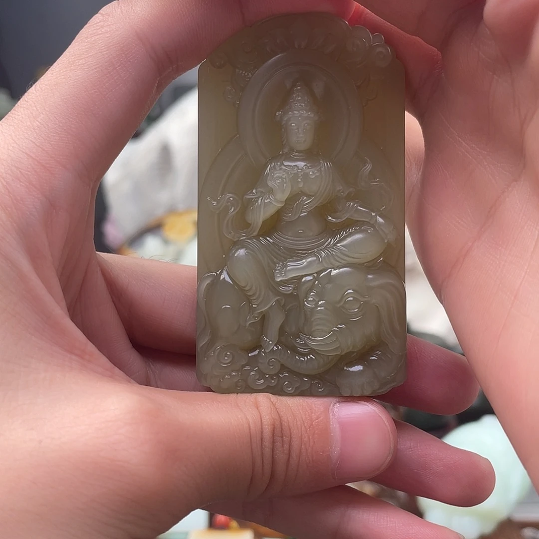 和田玉未镶嵌挂件